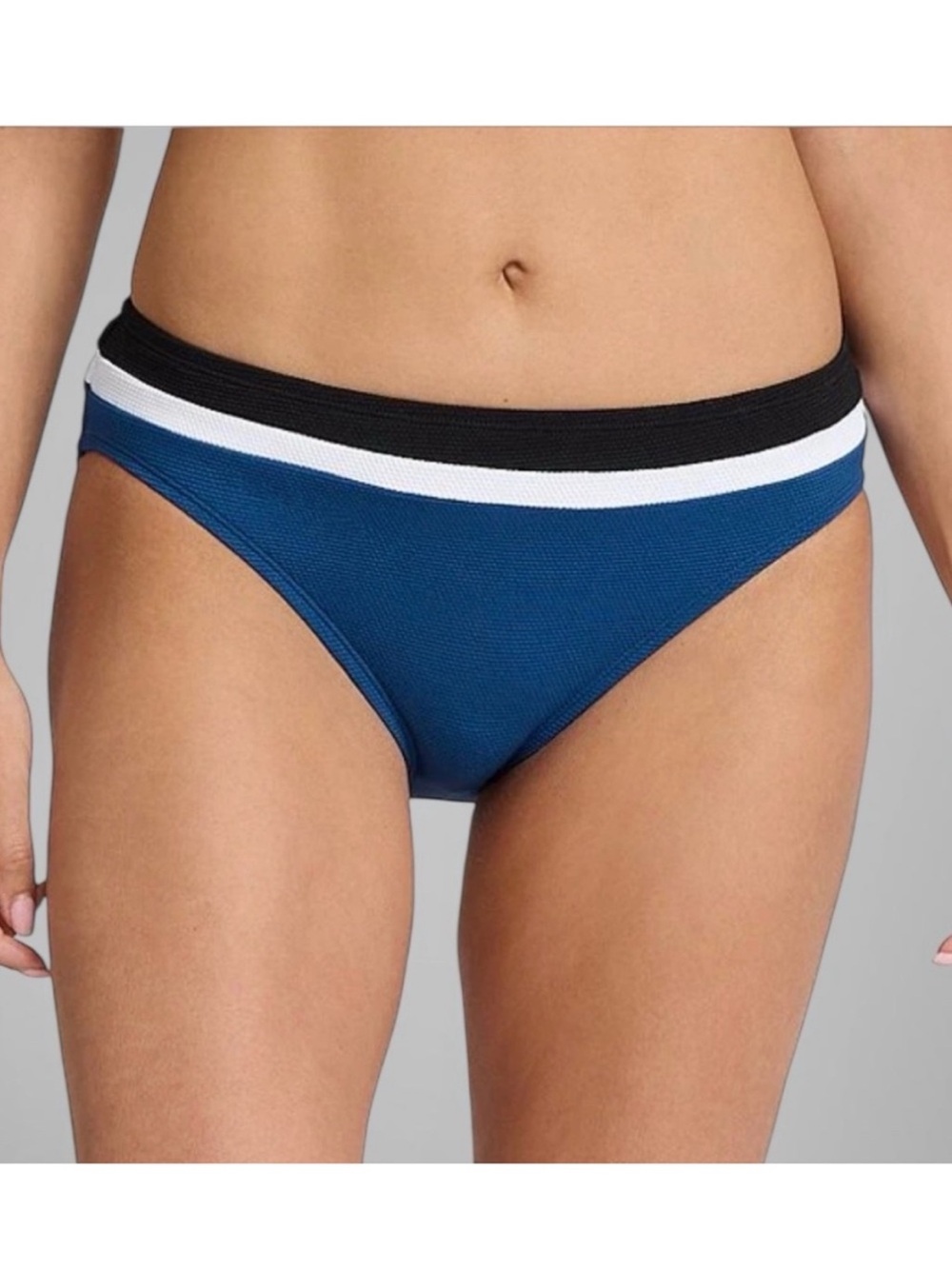 NWT Tommy Bahama Swim Island Cays Colorblock Hipster Bikini Indigo Tide Size S